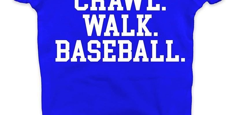 Southern Designs Crawl Walk baseball baby onesie for Infant Fans